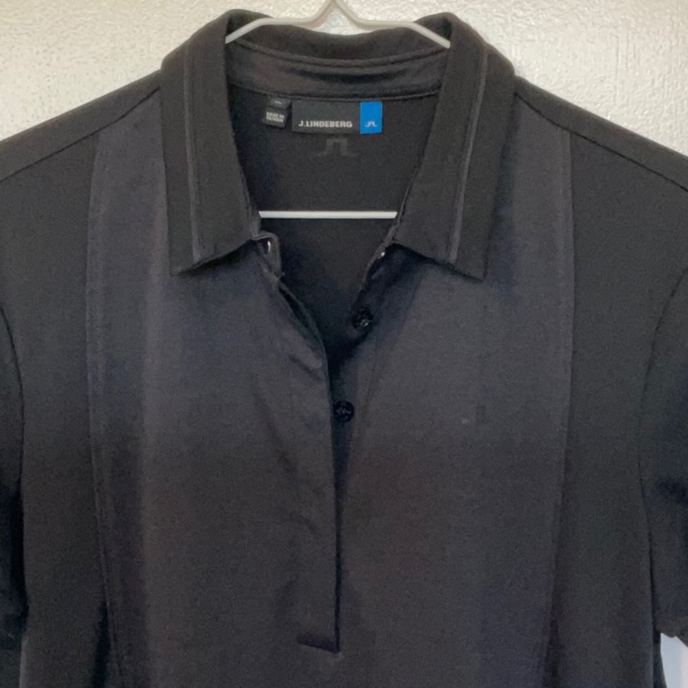 Women’s J.Lindeberg black golf shirt